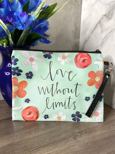 Love Without Limits Makeup Bag-Accessories-Authentically Radd Women's Online Boutique in Endwell, New York