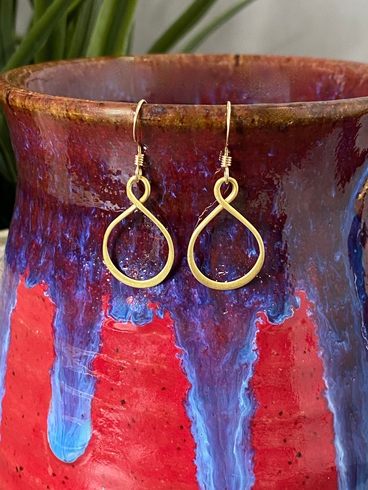 Eternity Earrings in Gold-Accessories-Authentically Radd Women's Online Boutique in Endwell, New York