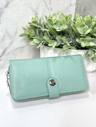 Eleanor Wallet in Mint-Accessories-Authentically Radd Women's Online Boutique in Endwell, New York