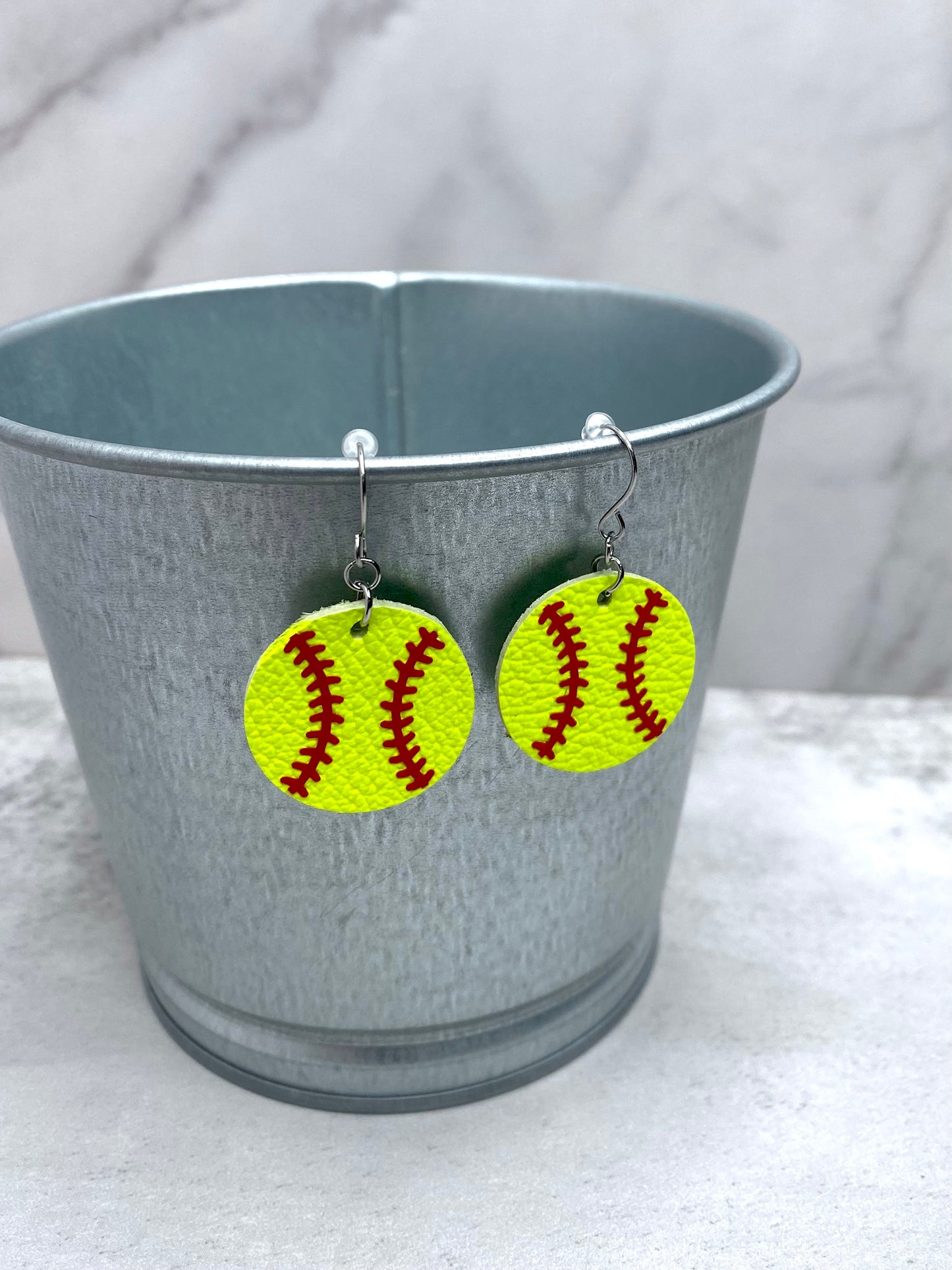 Medium Softball Earrings-Authentically Radd Women's Online Boutique in Endwell, New York