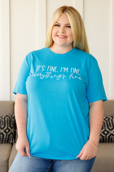 Everything's Fine Graphic Tee-Womens-Authentically Radd Women's Online Boutique in Endwell, New York