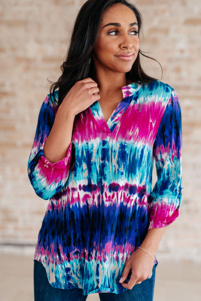 Lizzy Top in Tie Dye-Tops-Authentically Radd Women's Online Boutique in Endwell, New York
