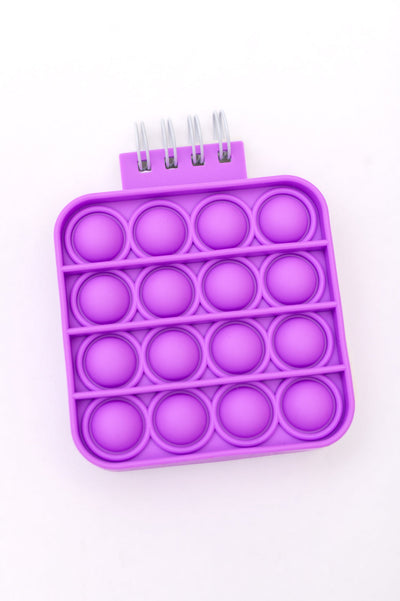 Mini Pop It Notebook in Purple-Kids-Authentically Radd Women's Online Boutique in Endwell, New York