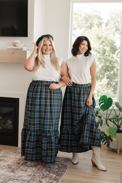 Plaid Perfection Maxi Skirt-Womens-Authentically Radd Women's Online Boutique in Endwell, New York