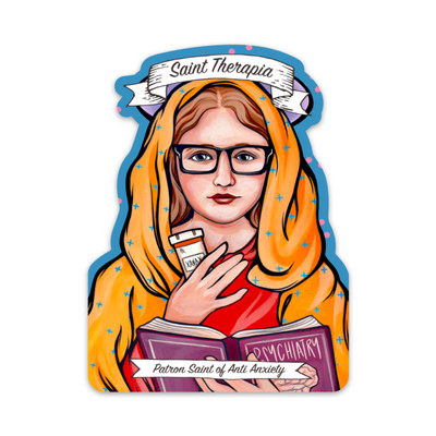 Saint Therapia Sticker-sticker-Authentically Radd Women's Online Boutique in Endwell, New York