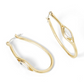 Gold Oval Hoop with Silver-Authentically Radd Women's Online Boutique in Endwell, New York