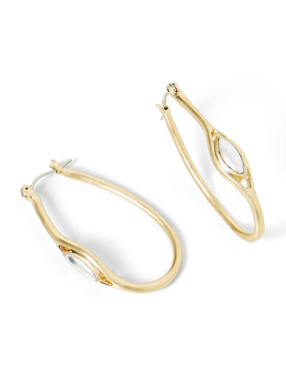 Gold Oval Hoop with Silver-Authentically Radd Women's Online Boutique in Endwell, New York