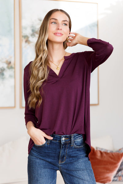 So Outstanding Top in Dark Magenta-Tops-Authentically Radd Women's Online Boutique in Endwell, New York