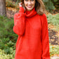Steady Pace Roll Neck Sweater In Red-Womens-Authentically Radd Women's Online Boutique in Endwell, New York