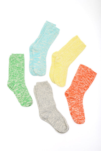 Sweet Socks Heathered Scrunch Socks-Accessories-Authentically Radd Women's Online Boutique in Endwell, New York