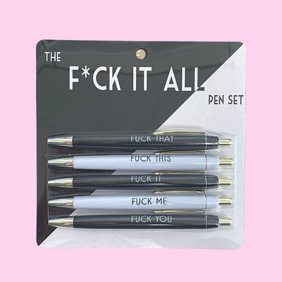 Fuck It All Pen Set-Pen-Authentically Radd Women's Online Boutique in Endwell, New York