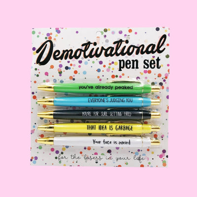 DeMotivational Pen Set-Pen-Authentically Radd Women's Online Boutique in Endwell, New York