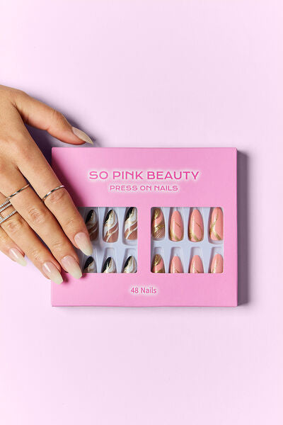 SO PINK BEAUTY Press On Nails 2 Packs-Authentically Radd Women's Online Boutique in Endwell, New York