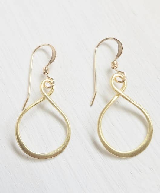 Eternity Earrings in Gold-Accessories-Authentically Radd Women's Online Boutique in Endwell, New York