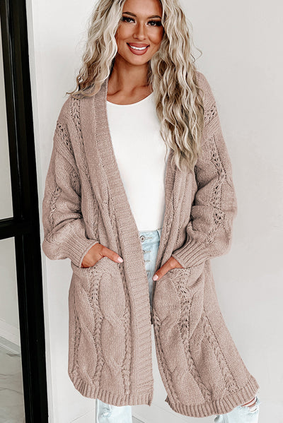 Sunday Morning Cable-Knit Cardigan-Cardigan-Authentically Radd Women's Online Boutique in Endwell, New York