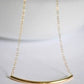 Curved Bar Necklace in Gold-Accessories-Authentically Radd Women's Online Boutique in Endwell, New York