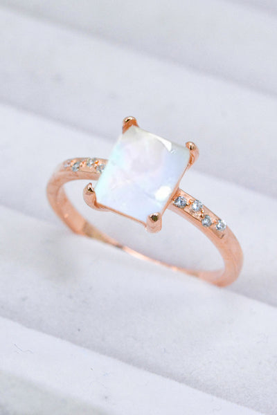 Square Moonstone Ring-Authentically Radd Women's Online Boutique in Endwell, New York