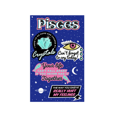 Pisces Astrological Sticker Sheet-sticker-Authentically Radd Women's Online Boutique in Endwell, New York